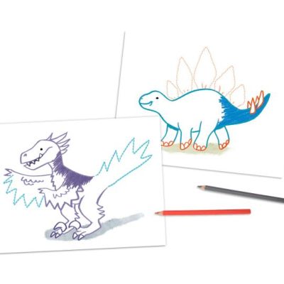 Image 4 of Dino World Dot To Dot Colouring Book MINI DINO (£3.95)