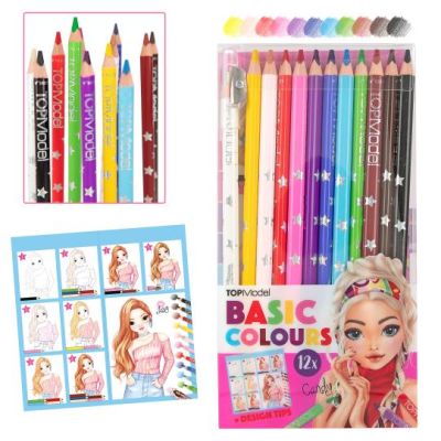 TOPModel Basic Colouring Pencil Set 12 Colours (£7.50)