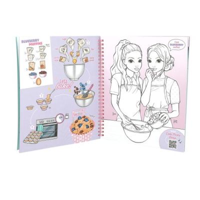 Image 2 of TOPModel Cake & Bake Colouring Book With Sequins  (£10.99)