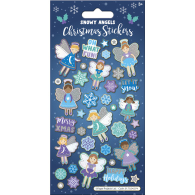 Snowy Angels Sparkle Stickers (£1.50)
