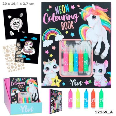 Ylvi Neon Colouring Book Set was £14.99 (£12.99)