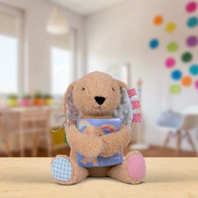 Image 2 of Snuggables Medium Rabbit with Cloth Book (£16.99)