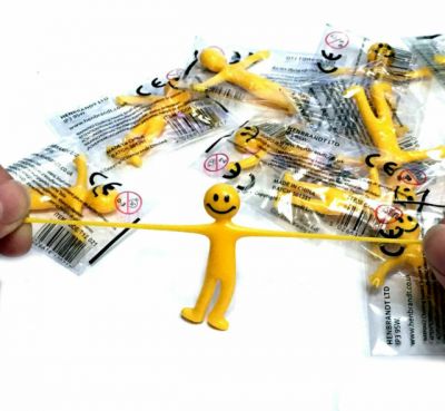 Image 2 of Yellow Smiley Stretchy Man (£0.40)