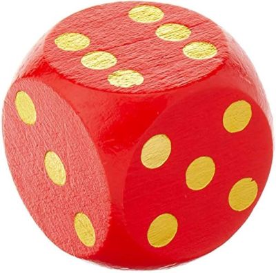 WOODEN EXTRA LARGE DICE (£1.50)