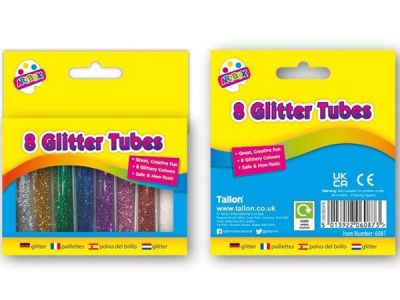 8 Glitter Tubes (£2.50)