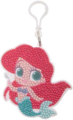 Image 2 of CRAFT BUDDY - LITTLE MERMAID CRYSTAL ART BAG CHARM (£5.99)