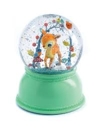 Djeco - Snowglobe Night Light Woodland Fawn 2999