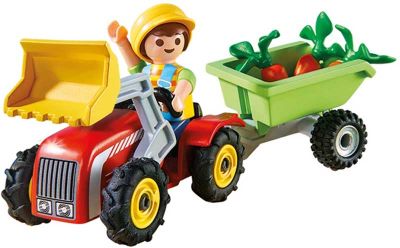 Image 2 of PLAYMOBIL CHILD WITH TRACTOR GIFT EGG (£6.99)